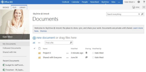 Outlook browse screen
